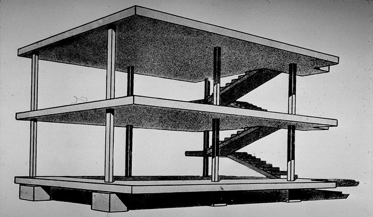 Los cinco puntos de la arquitectura moderna de Le Corbusier