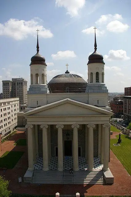 Basilica de Baltimore disenada por Benjamin Latrobe