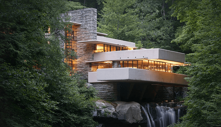 La Forma Sigue a la Función: Significado Y uso en el Diseño 6 La Casa de la Cascada Fallingwater