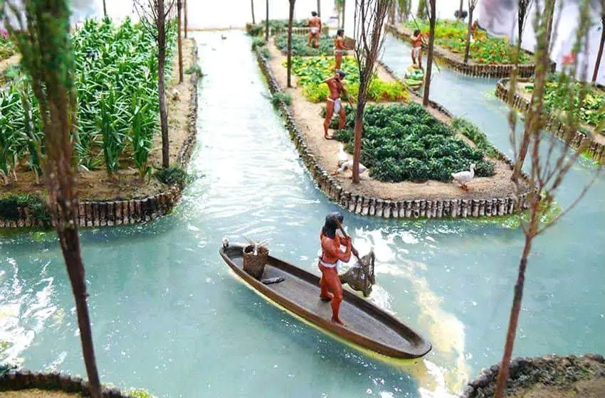 Chinampas aztecas los jardines flotantes