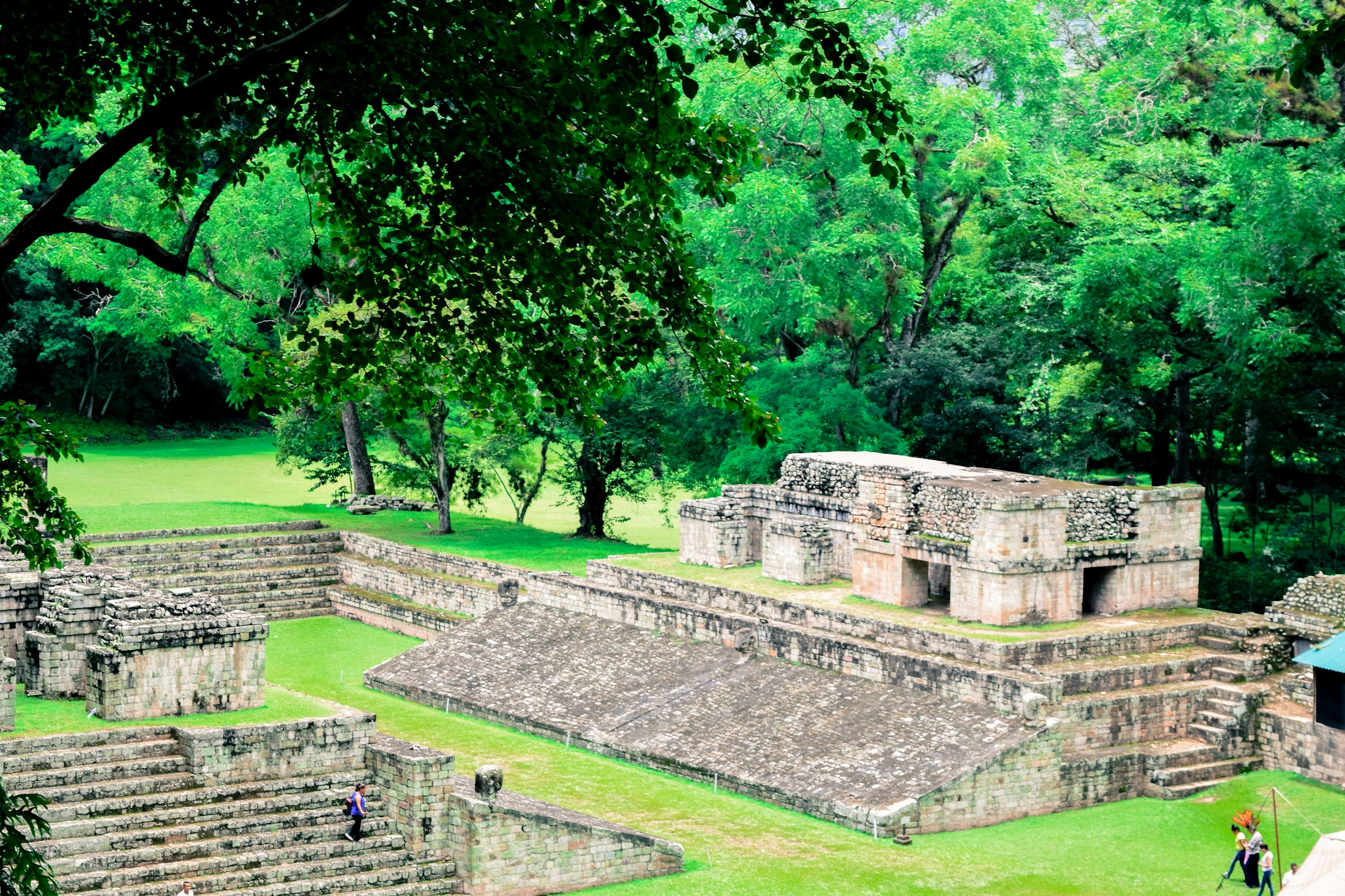 Cancha de pelota en Copan Honduras Patrimonio de la Humanidad de la UNESCO en 1980