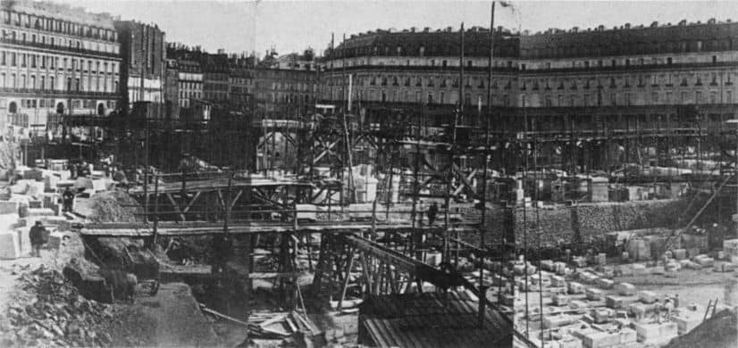 La fundación en construcción de la Opera de parís