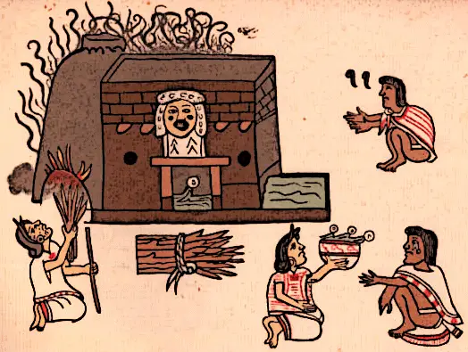 Los baños de vapor aztecas se adelantaron para el tiempo y se construyeron en los hogares de la nobleza