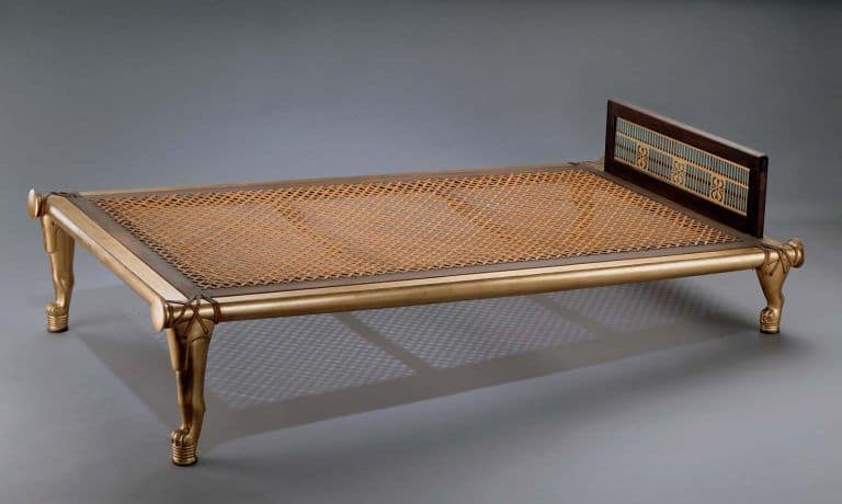 historia del diseño de interiores egipto cama