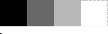 Colores neutros utilizados en un esquema de color acromático.