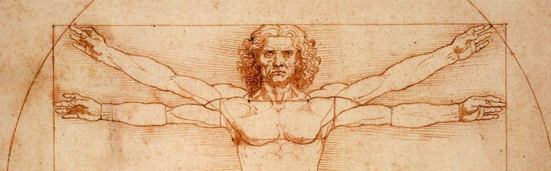 El hombre de Vitruvio de Leonardo da Vinci, alrededor de 1487; Una de las inspiraciones para el modulor.