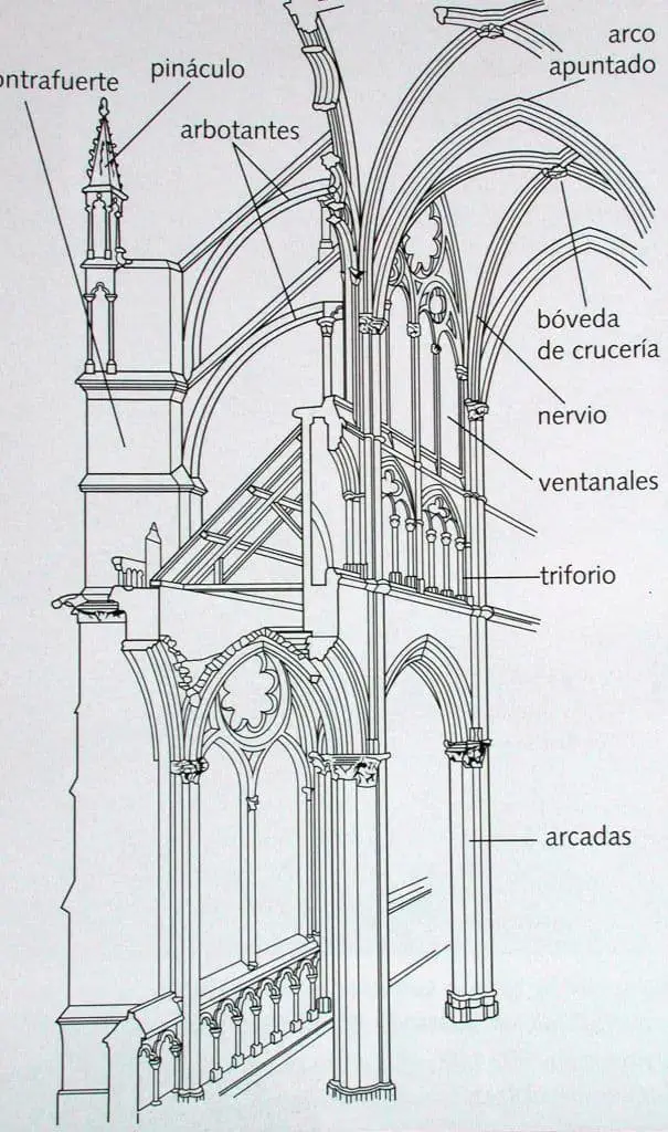 Arquitectura y urbanismo estructura de una catedral gótica