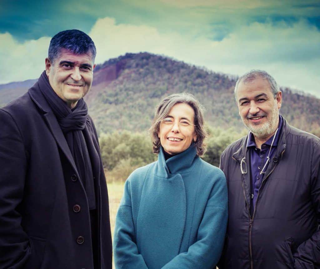 Rafael Aranda izq Carme Pigem y Ramón Vilalta Premio Pritzker 2017.