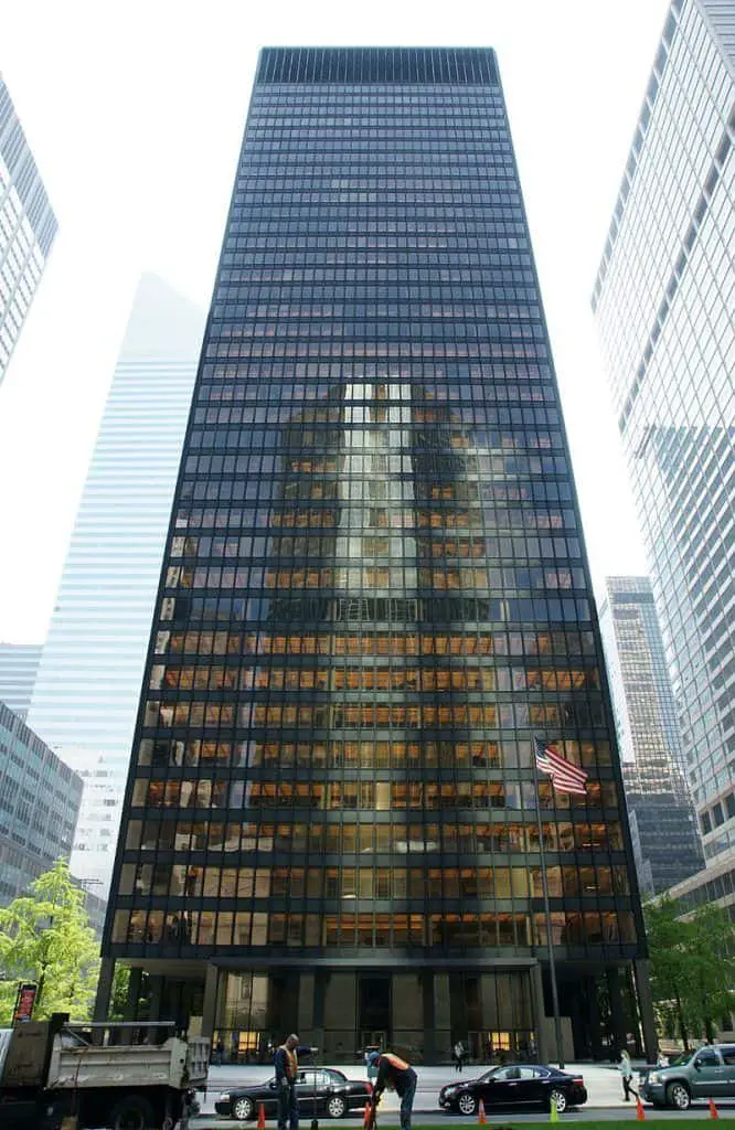 Edificio Seagram en la ciudad de Nueva York.