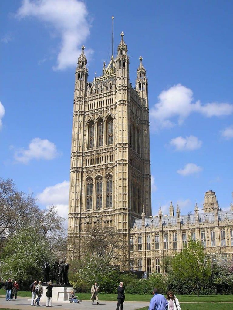 Edificios del Parlamento, Westminster, Londres, Reino Unido 8 La Torre Victoria