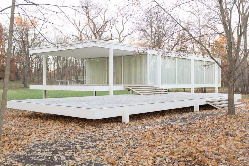 La casa Farnsworth de Mies van der Rohe