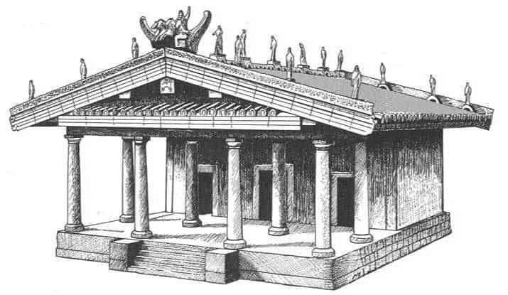 Los templos etruscos