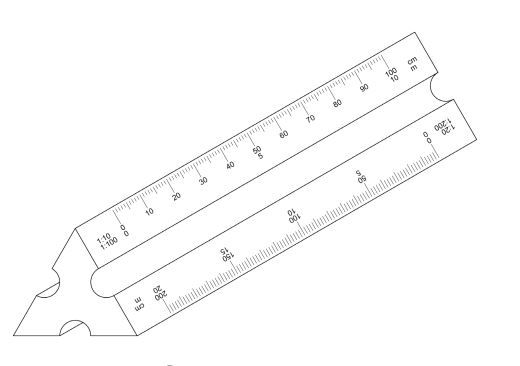 escalimetro triangular 