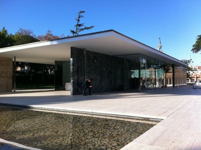 Pabellon Aleman para la Exposicion Universal de Barcelona ​​1929 Mies van der Rohe.
