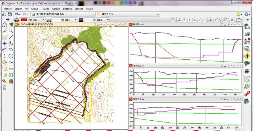 Perigeo - Softwares de perfilado topográfico - Perfil topográfico 