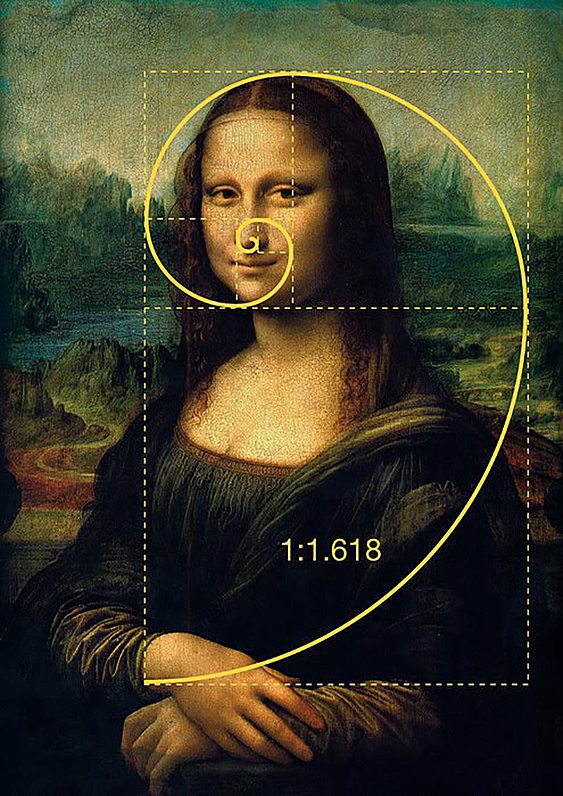  sección dorada áurea: Monalisa