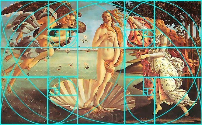 Proporción Áurea 24 el nacimiento de Venus - Sandro Botticelli