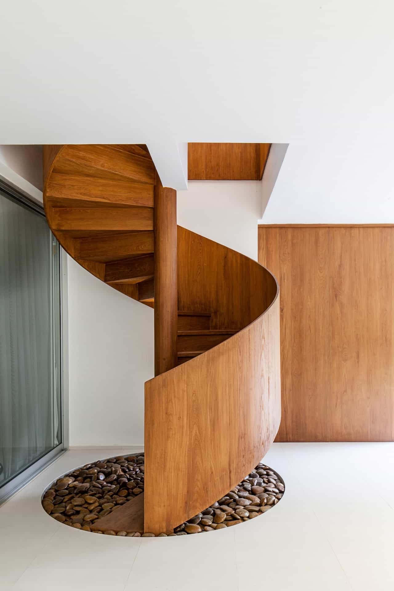Escaleras de caracol madera
